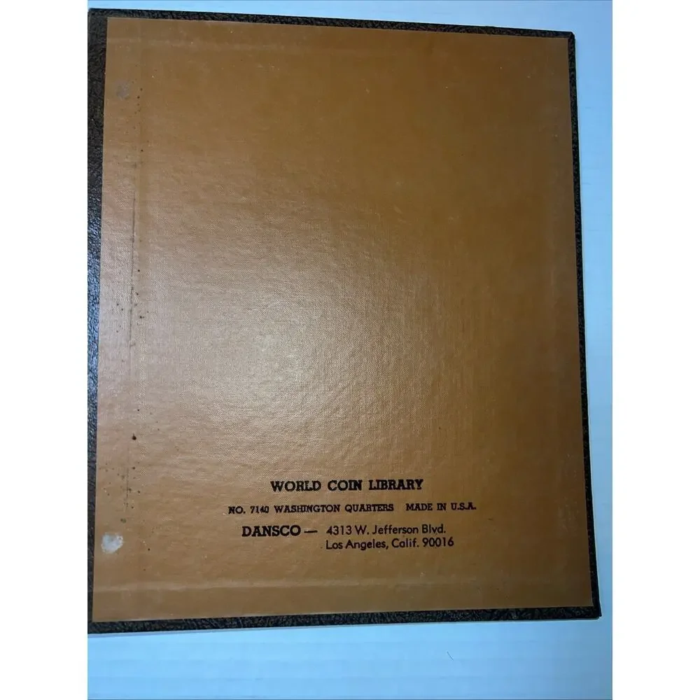 Dansco 7140 Coin Album For US Washington Quarters 1932-1991